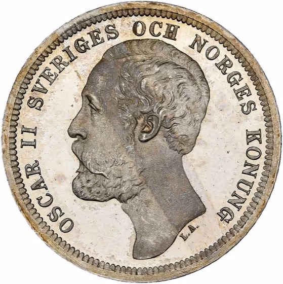 1 Krona 1881, kavel 1437 uit Veiling 384 van Schulman