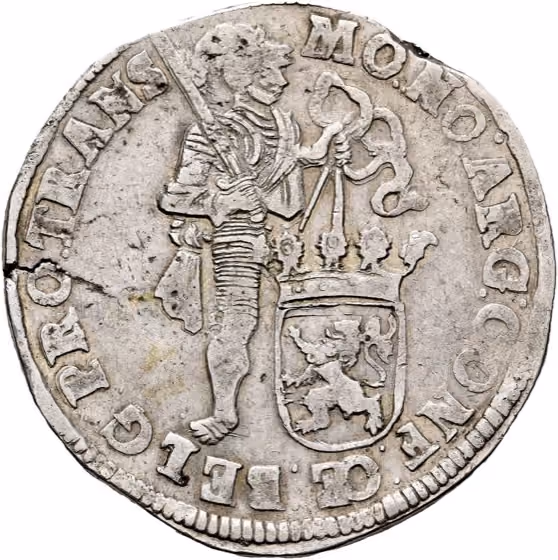 Zilveren dukaat 1701, kavel 1349 uit Veiling 381 van Schulman