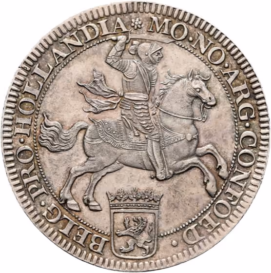 Ontwerp dukaton of zilveren rijder 1672, kavel 357 uit Veiling 377 van Schulman
