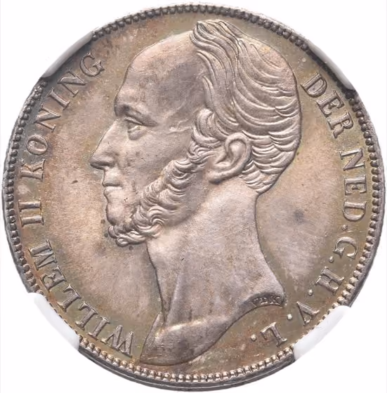 1 Gulden 1846, kavel 548 uit Veiling 374 van Schulman
