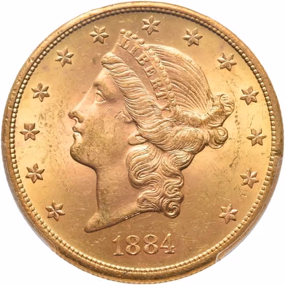 20 Dollars 1884, kavel 251 uit Veiling 374 van Schulman