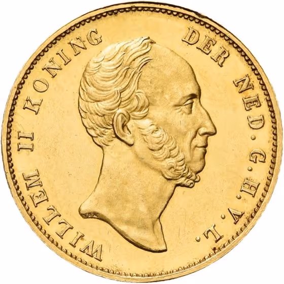 Dubbele Willem of 20 gulden 1848, kavel 582 uit Veiling 373 van Schulman