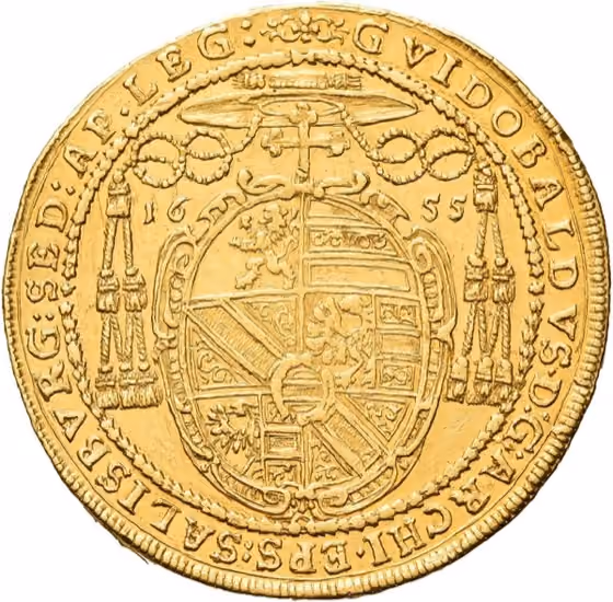 6 Ducats 1655, lot 27 from Schulman Veiling 372