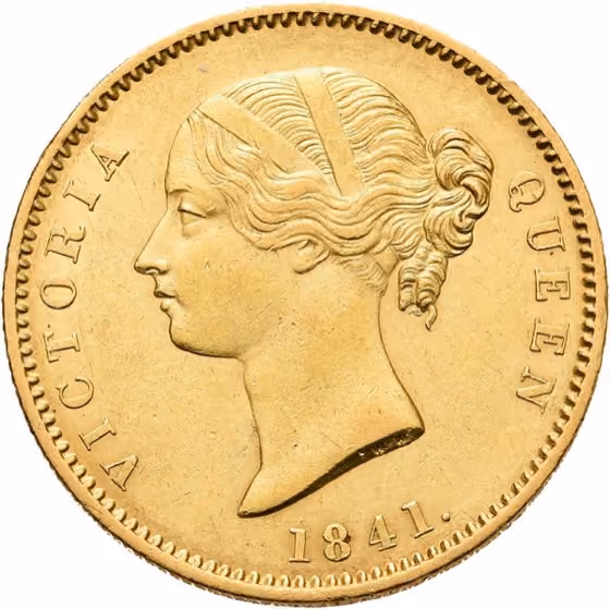 Mohur 1841, kavel 258 uit Veiling 364 van Schulman