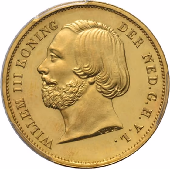 Dubbele Willem of 20 gulden 1850, kavel 1368 uit Veiling 357 van Schulman