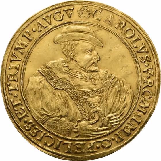 5 Goldgulden 1528, kavel 204 uit Veiling 357 van Schulman