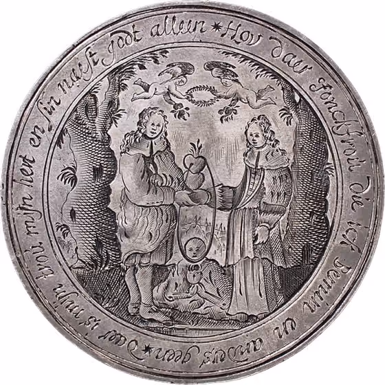 Huwelijkspenning. 1625, kavel 1251 uit Veiling 356 van Schulman