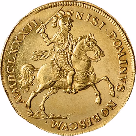 Ontwerp ruiterschelling 1682, kavel 66 uit Veiling 355 van Schulman