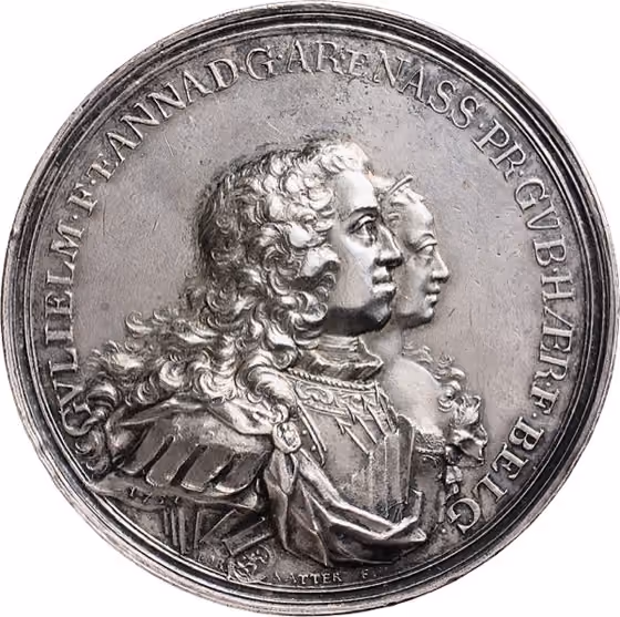 Ter Ere van het Stadhouderlijk Gezin 1751, lot 1160 from Schulman Veiling 354