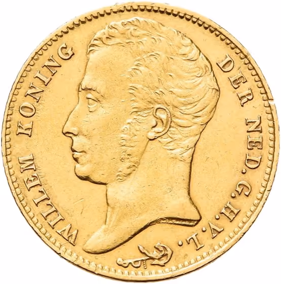 10 Gulden of gouden tientje 1828, kavel 1055 uit Selectie Veiling 375 van Schulman
