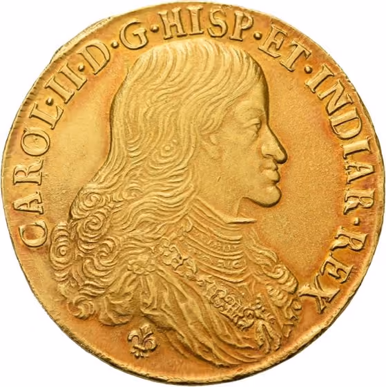 Gouden dukaton of 8 souverein 1694, lot 179 from Schulman Selectie Veiling 370