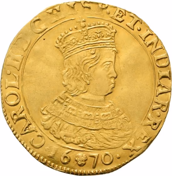 Double souverain d'or 1670, lot 169 from Schulman Selectie Veiling 370