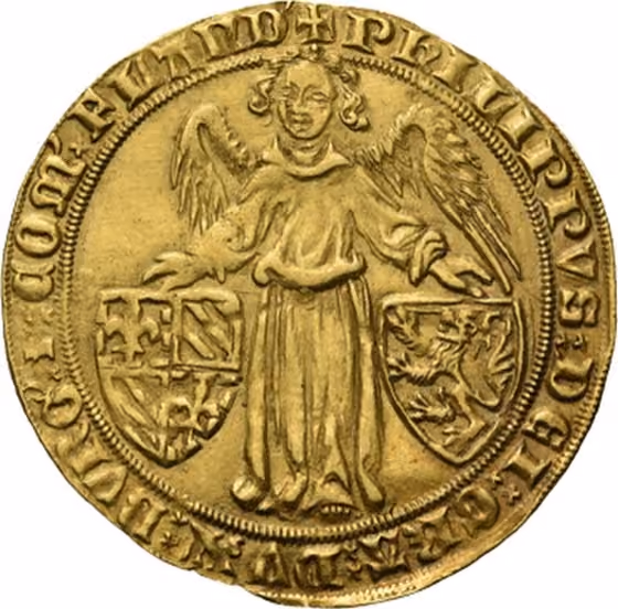 Gouden engel 1384, kavel 207 uit Selectie Veiling 360 van Schulman
