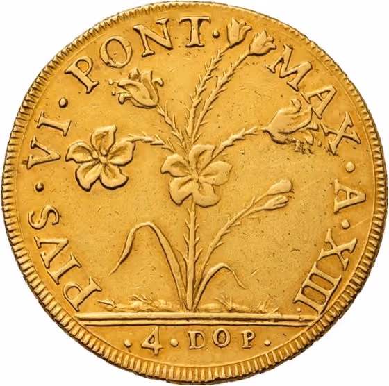 4 Doppie 1787, kavel 1692 uit E - Veiling 3 van Schulman