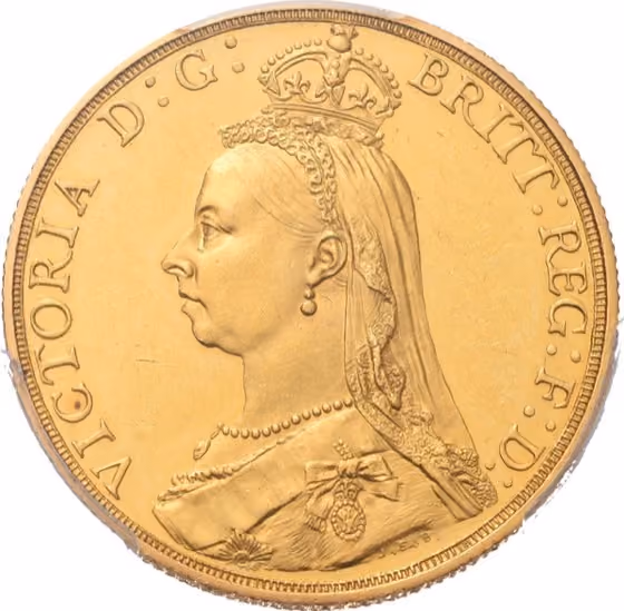 Two pounds 1887, lot 2400 from Schulman E - Veiling 2