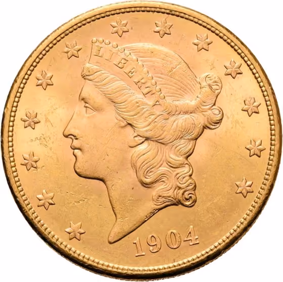 20 Dollars 1904, lot 2627 from Schulman E - Veiling 2
