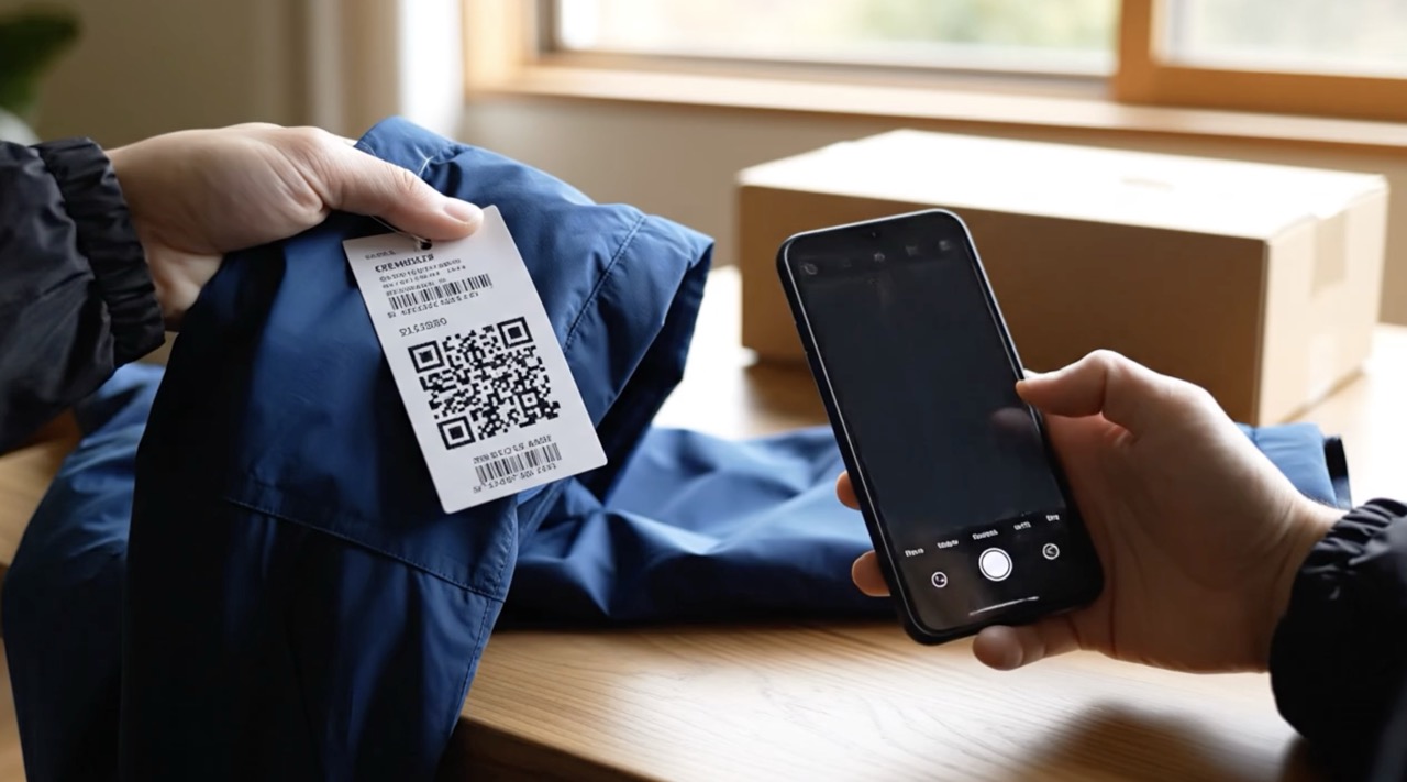 eCommerce QR label scan
