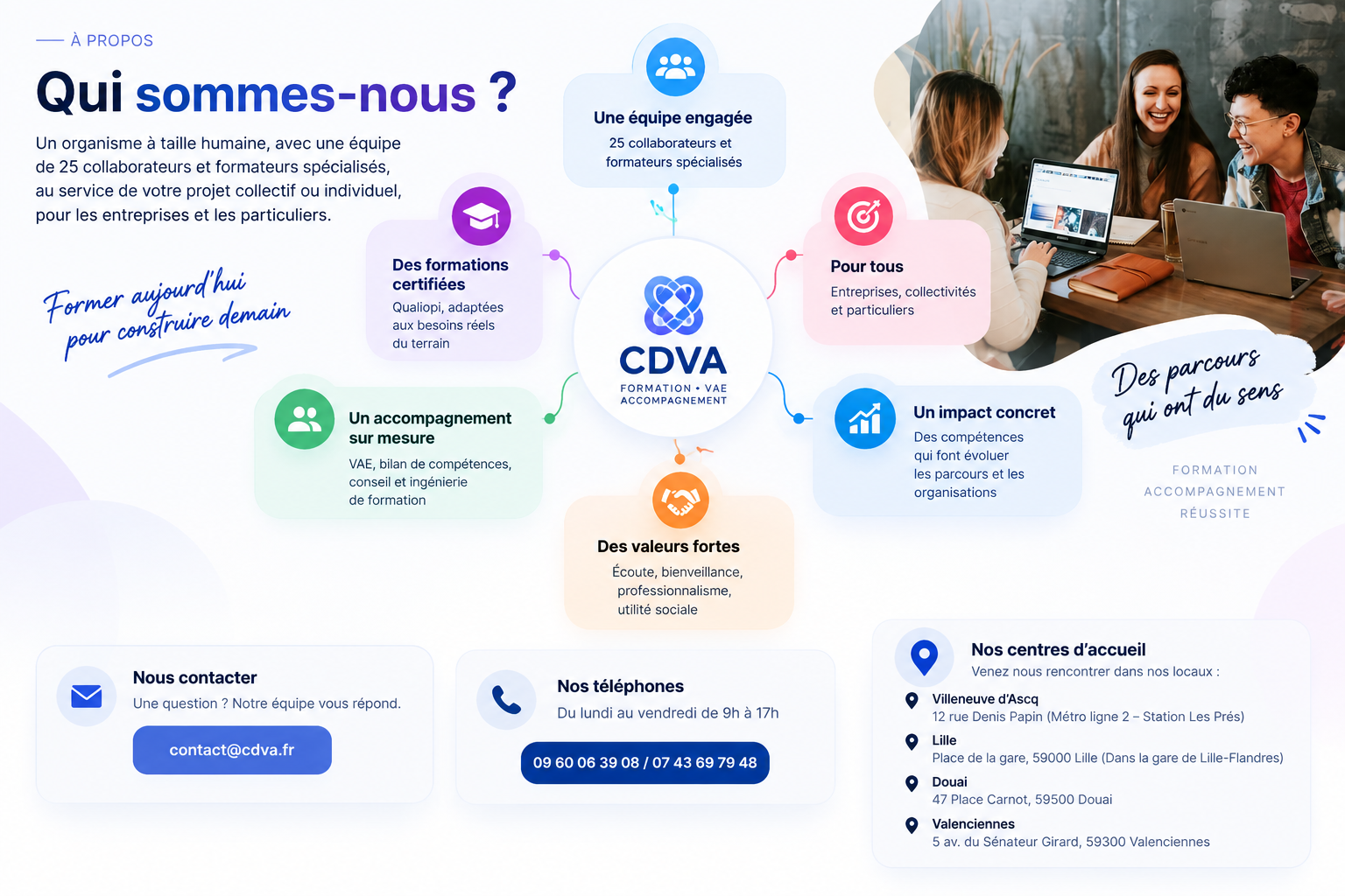 CDVA — Qui sommes-nous, formations, accompagnement et centres d'accueil
