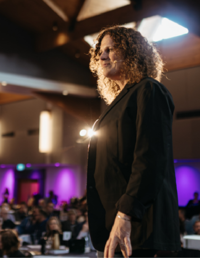 Shannon Byrne Susko keynote on stage