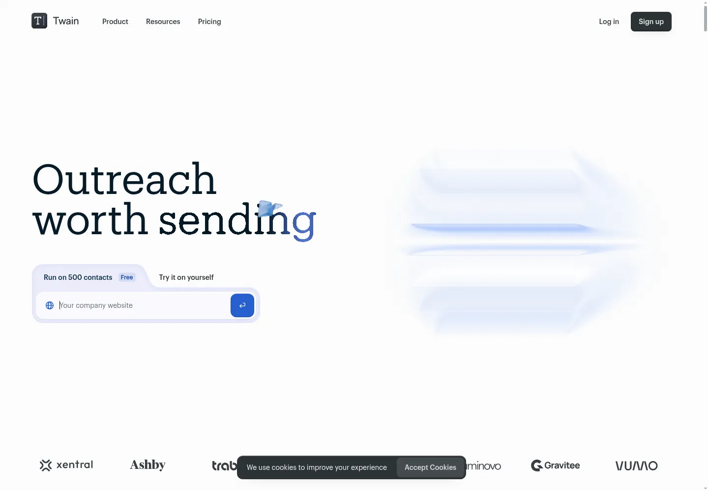 Twain official website preview