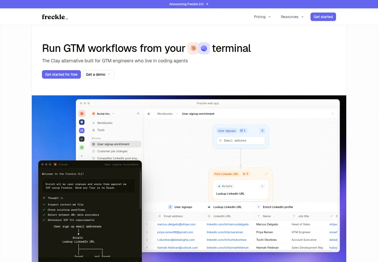 Freckle official website preview