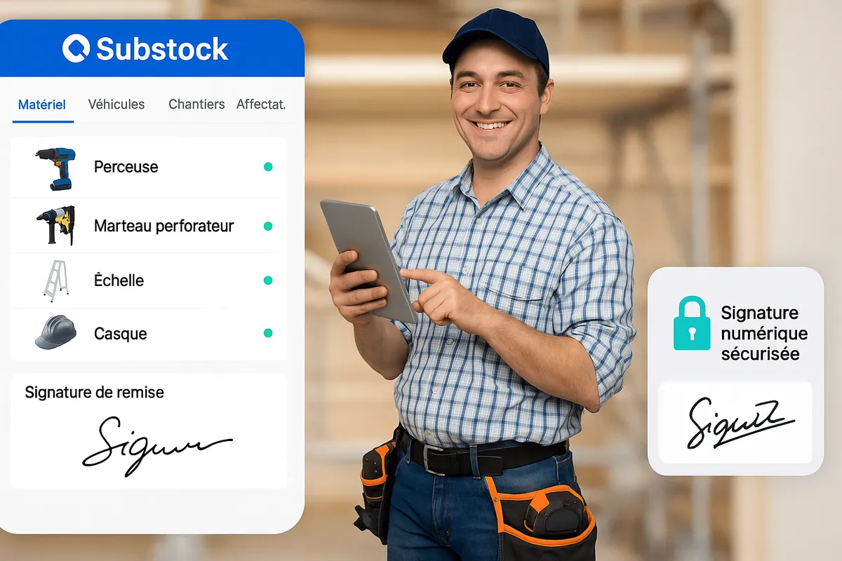 Scan d’un QR code sur une valise d’outils : la préparation de l’inventaire commence par un geste simple