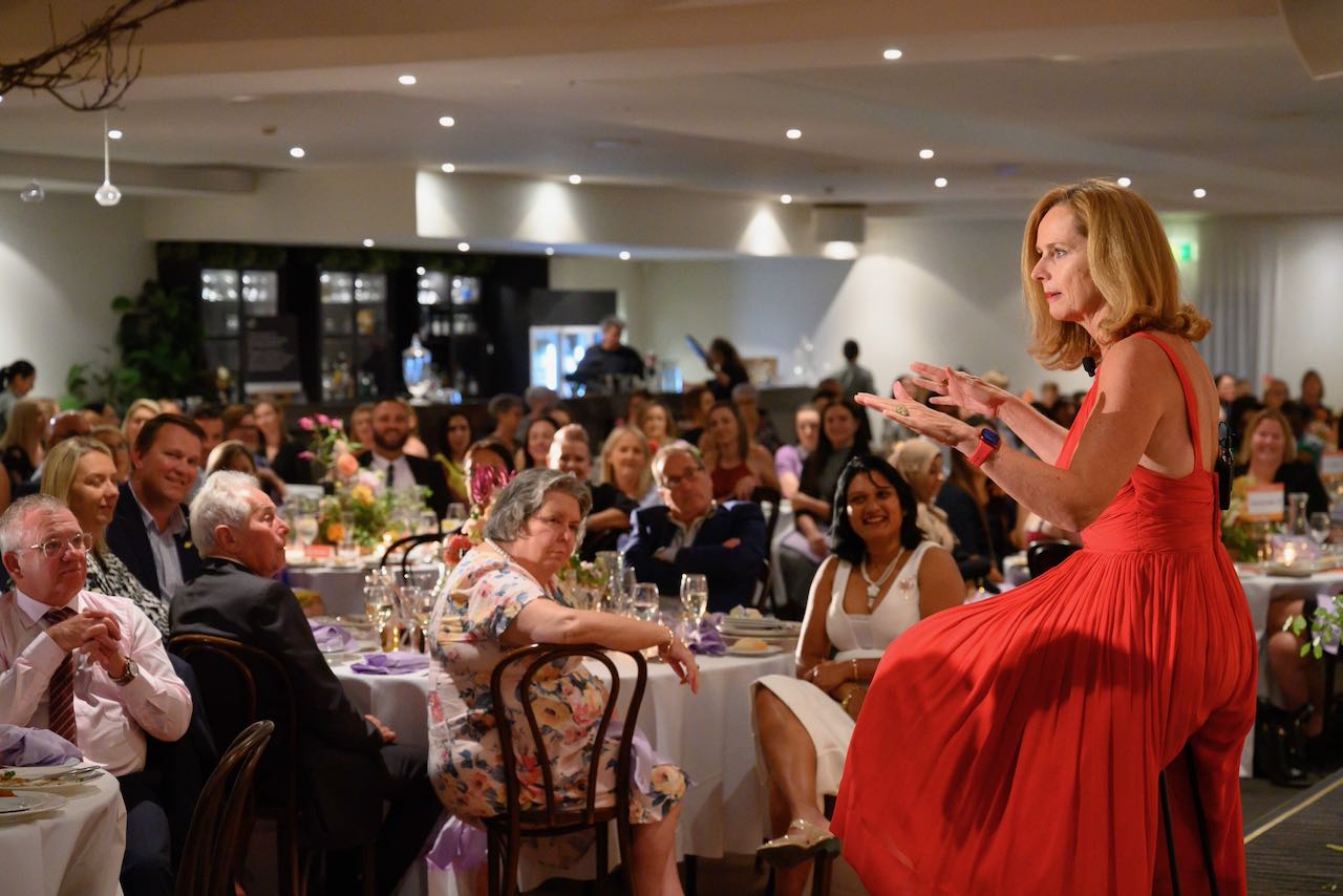Naomi Simson keynote speaker on stage