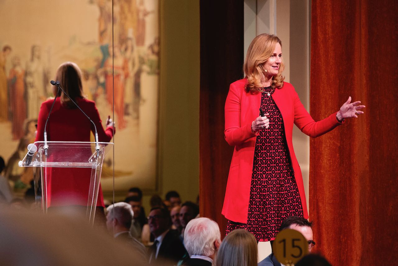 Naomi Simson keynote speaker on stage