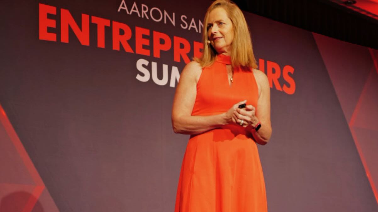 Naomi Simson speaking at the Entrepreneurs Summit