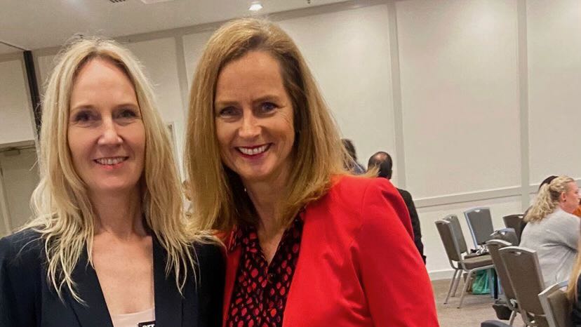 Naomi Simson at the Clifford Hallam Healthcare conference, Yarra Valley Lodge, October 2023