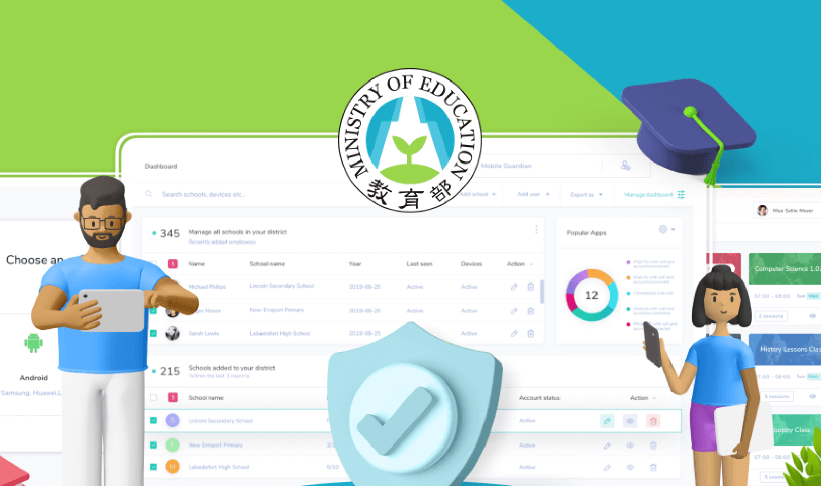 Taiwan Ministry of Education Selects Mobile Guardian as Approved Device Management Application