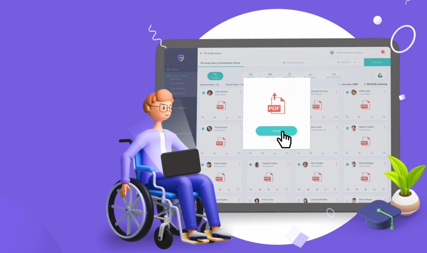 Distribuir Contenido para la Clase a los Estudiantes de Manera Instantánea