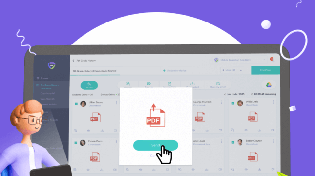 Distribuir Contenido para la Clase a los Estudiantes de Manera Instantánea