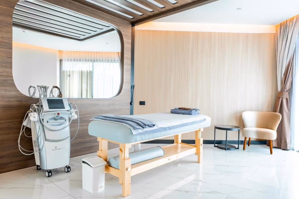 Treatment room at the wellness clinic