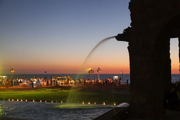 Sunset celebration facing the Pacific at Grupo Guaycura