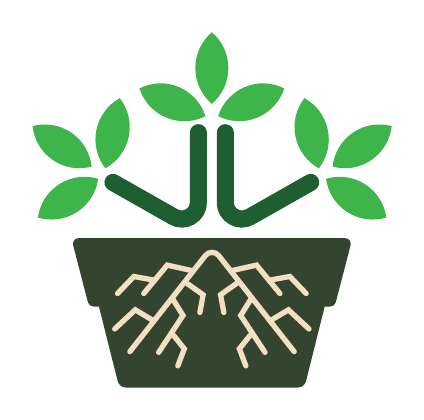 Verdant View plant and roots logo