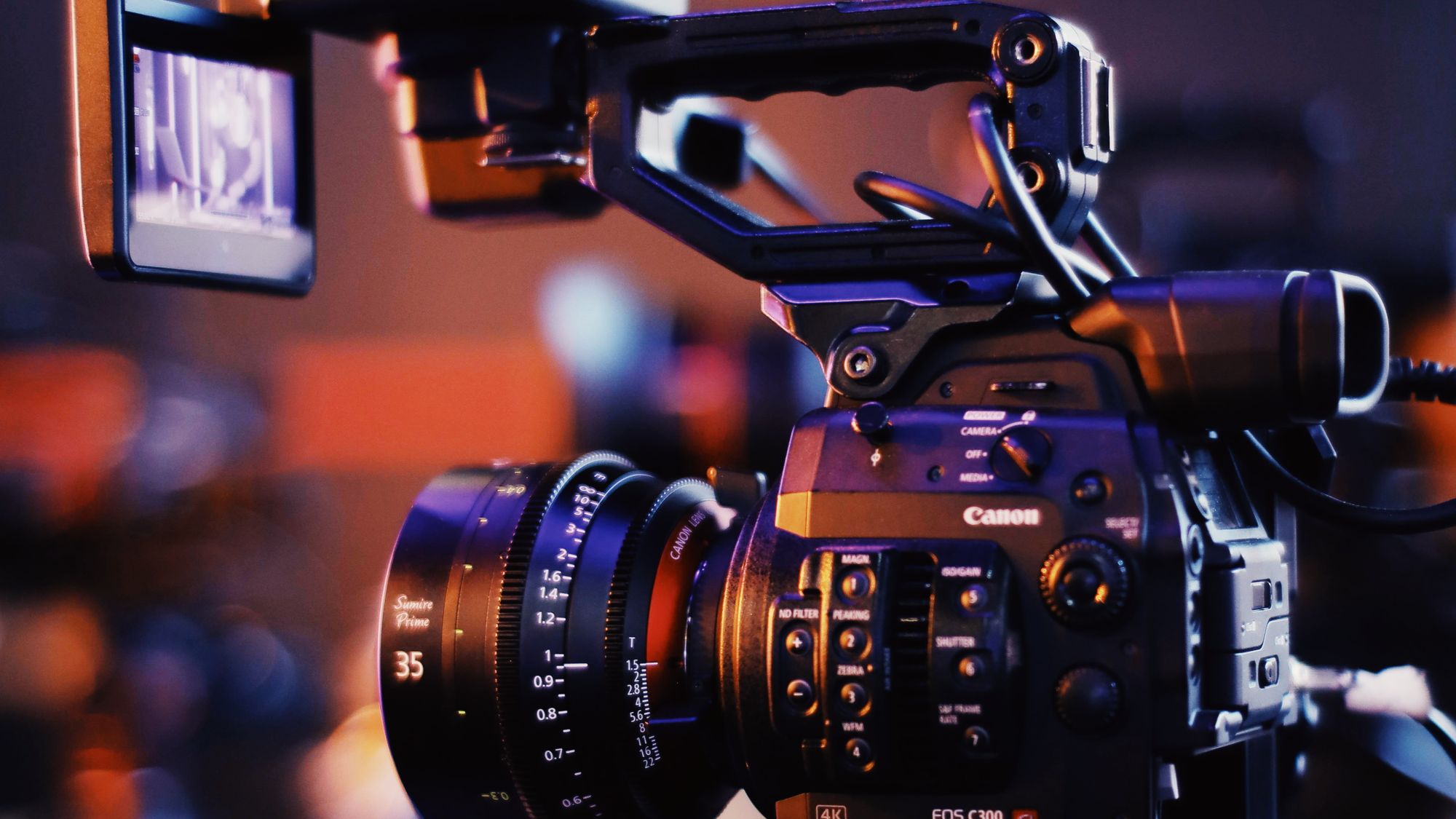 Cinema camera and lens on a Mile 1 Media production, the gear a video budget actually pays for