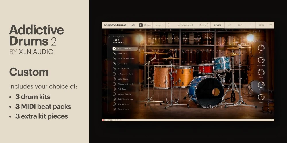 EZdrummer 3 vs Addictive Drums 2 acoustic drum plugin comparison