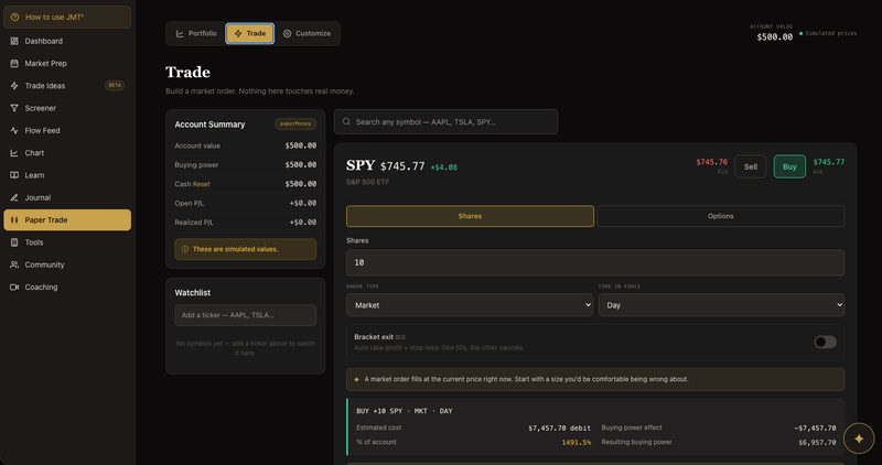 Paper Trading