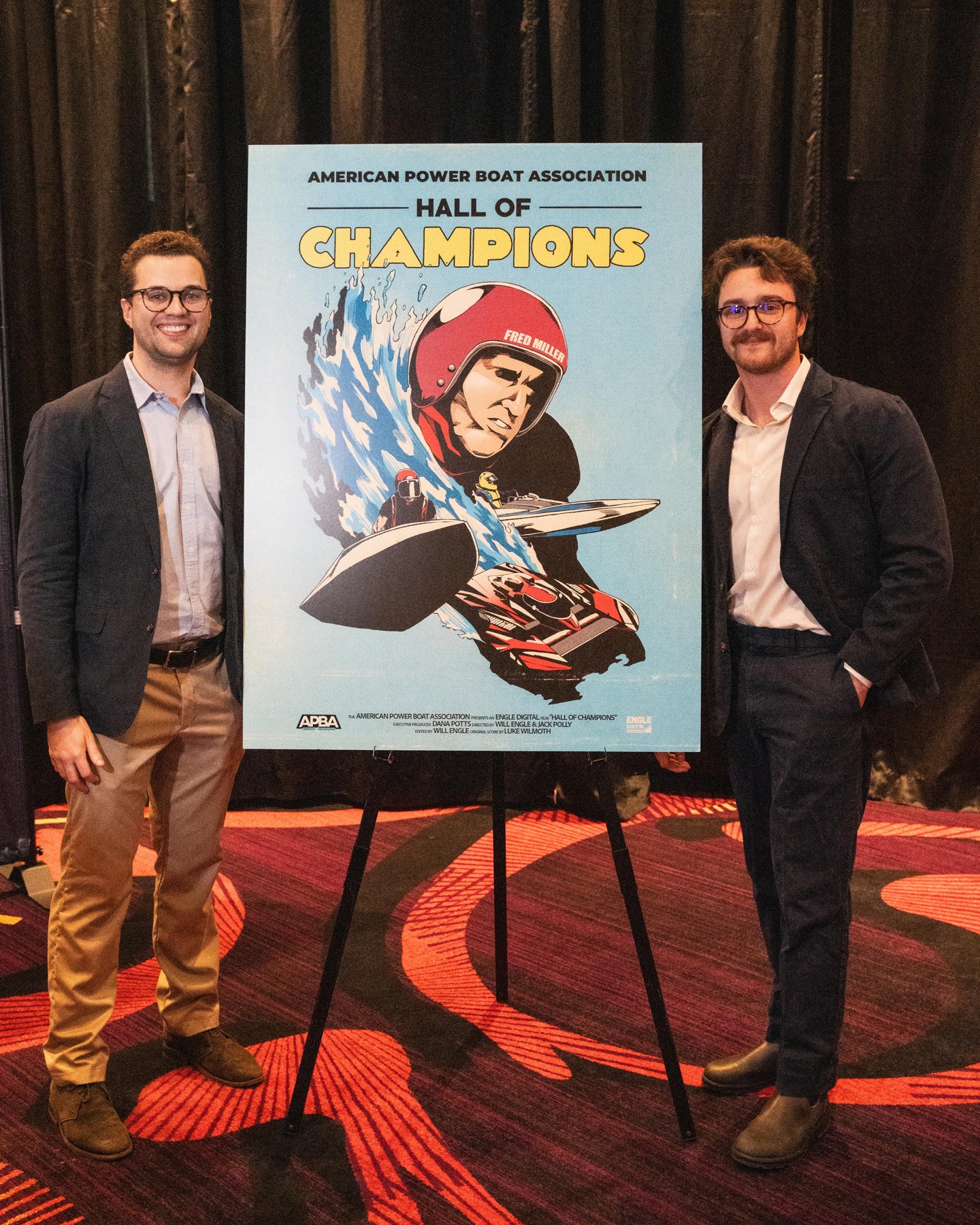 The production team at the Hall of Champions event