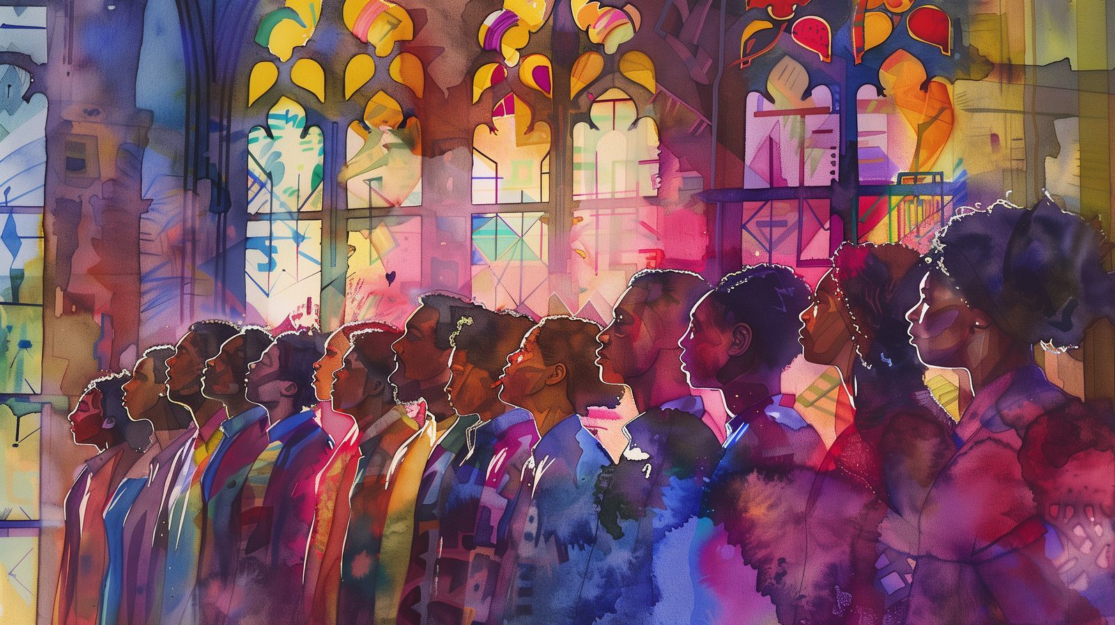 Audio visual installation supporting a church and worship environment