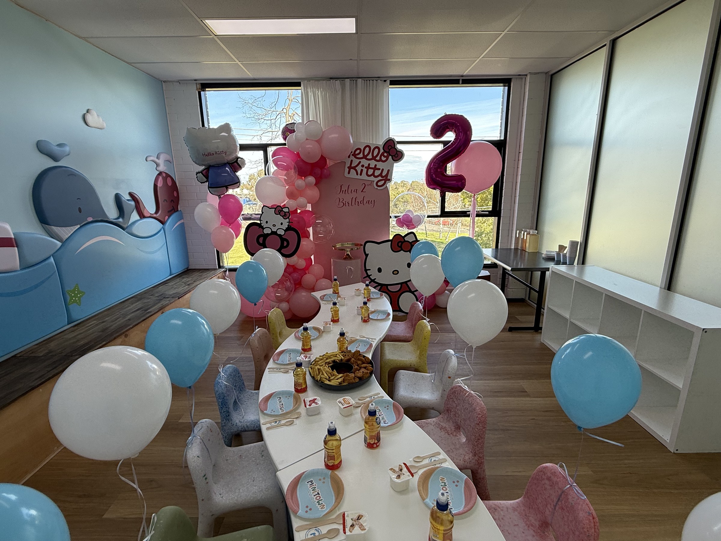 Hello Kitty party in ocean room