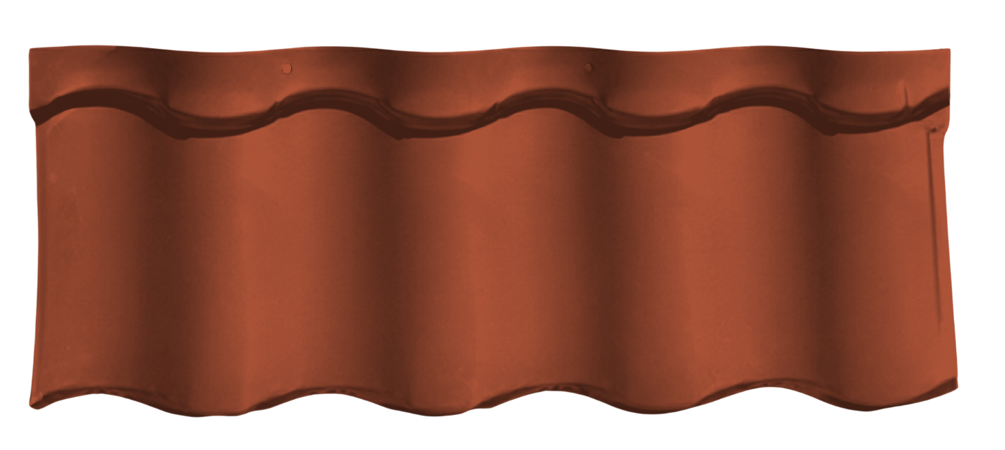 Modern Metal smooth Sienna Sunset tile