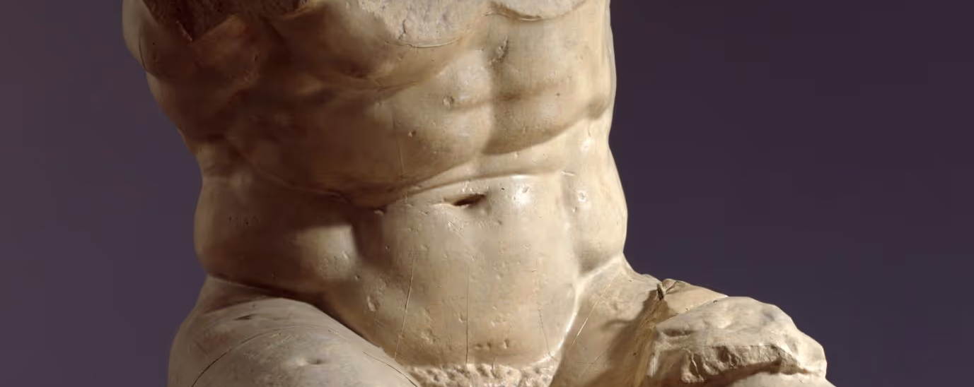 Detail of a classical torso sculpture from the Aesthetica image collection