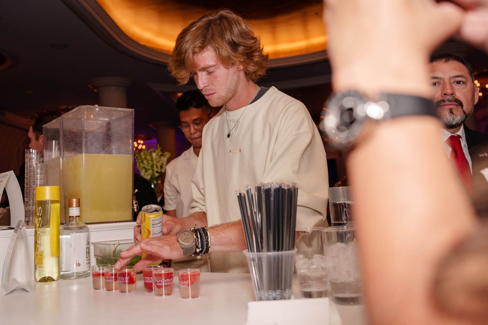 Andrey Rublev at Citi Taste of Tennis, photographed by Uncharted Media