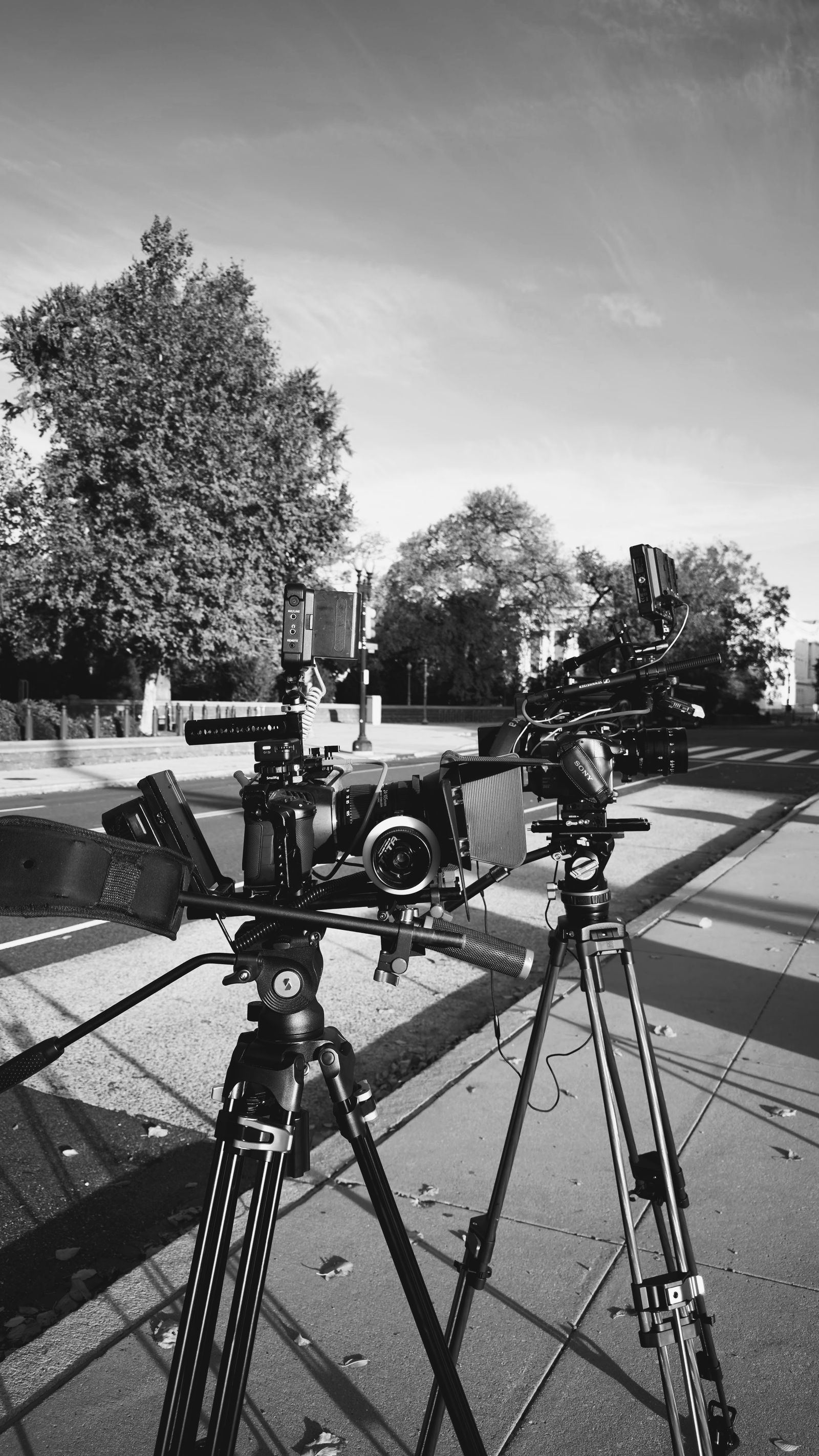 Two-camera setup on location by Uncharted Media