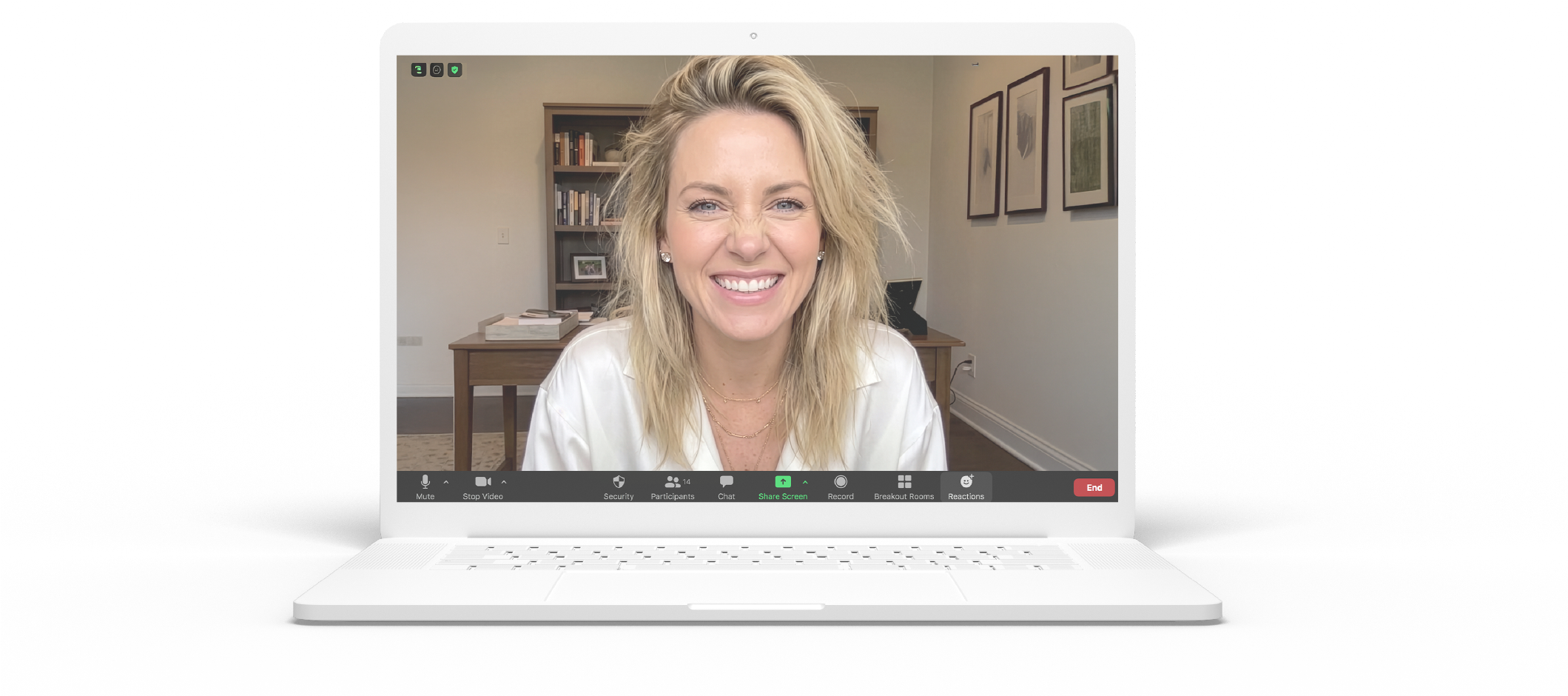 A sales rep on a video call, with fuelAI personality insights and training sources shown beside the screen.