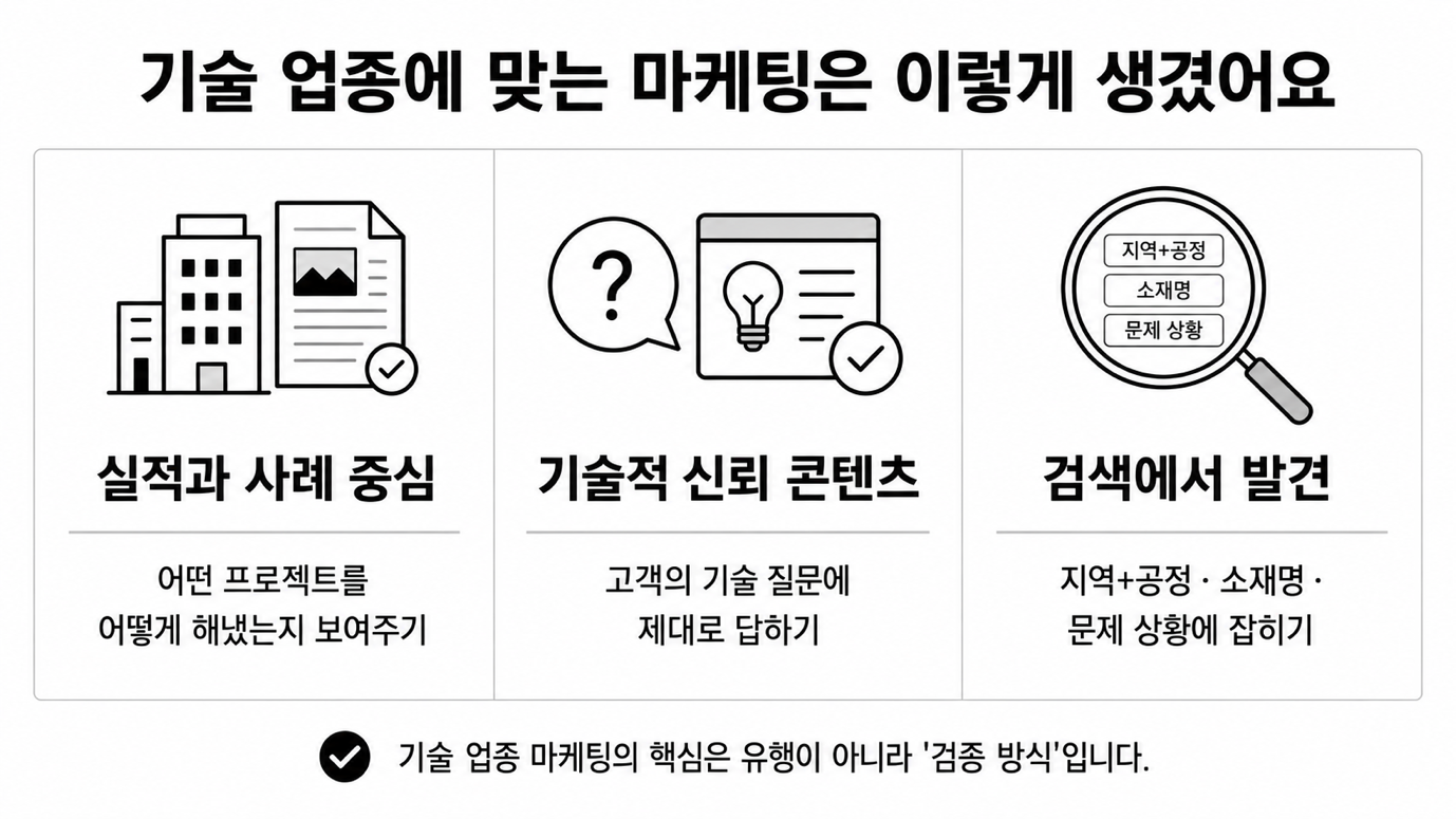 기술 업종에 맞는 마케팅