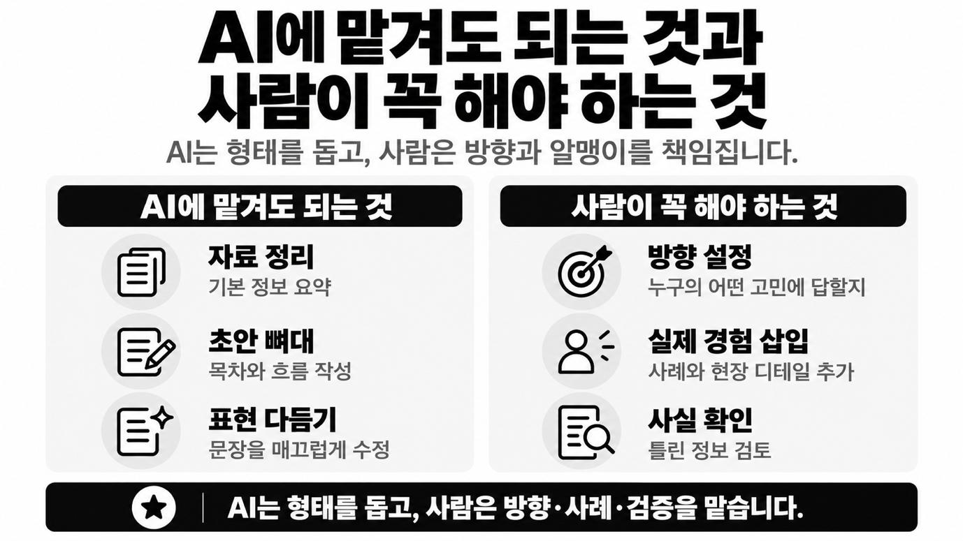 AI에 맡겨도 되는 부분