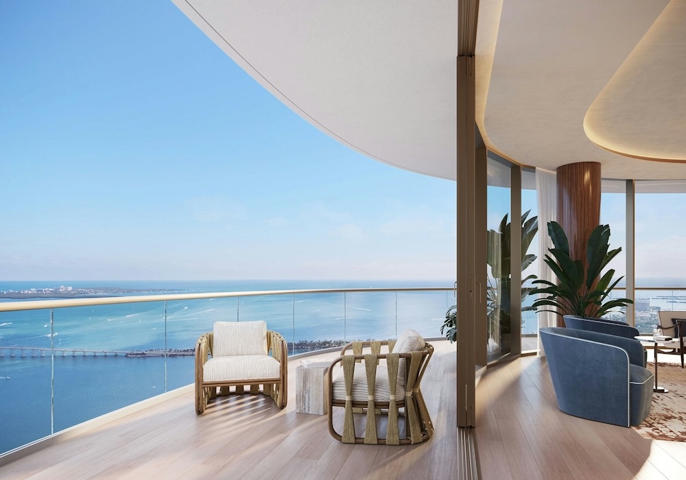 Private balcony Cipriani Residences